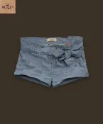 美國現貨《Hollister Co.》A&F 副牌 Picnic Beach 女款綁帶反折短褲【M】