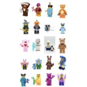 樂高 LEGO bam 企鵝 巧克力 南瓜 磚塊 老虎 蝴蝶 泰迪熊 冰雪老人 鯊魚 小雞人 桃紅熊 小丑 巫師 哈巴狗