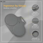 RenqingTW 微波蒸蛋盒 1 件耐用塑料煮蛋器模具防漏家用廚房日常烹飪用 NICE