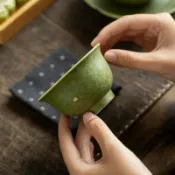 全球選品1館 生活百貨 巖礦釉小青柑灑金壓手杯陶瓷主人杯手工喝茶杯新中式功夫茶具單杯