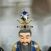 【小新宗教】仙家雙龍冠八卦冠頭冠神像帽冠頭飾太上老君三清祖師太爺神明道冠