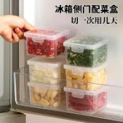 台灣出貨✨冰箱側門配菜盒 廚房蔥薑蒜收納盒 收納盒 收納 冰箱收納盒食品級保鮮盒廚房蔬菜水果專用整理神器冷凍雞蛋儲物盒