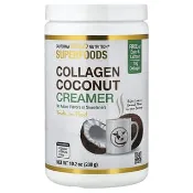 【iHerb】California Gold Nutrition, Superfood 膠原蛋白椰奶精，含有機椰奶粉、水解膠原蛋白肽、有機木薯澱粉麥芽糊精和竹子提取物，無糖，10.2 盎司（288 克）