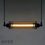 【威森家居】美式 鐵管長笛吊燈 現貨實木鐵藝工業風現代簡約復古吸頂燈立燈壁燈大廳客廳臥室燈具LED設計師 L171245