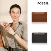 【FOSSIL 官方旗艦館】Liza 輕巧型真皮短夾 (兩色可選)
