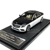 快樂購購 1:64 Master賓士S450 W222合金汽車模型邁巴赫金屬禮品擺件場景
