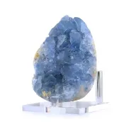 【開運方程式】天青石恐龍蛋水晶原礦特選玻璃藍光天使之石AGU794(提升靈性紫晶鎮l紫晶洞l晶鎮)