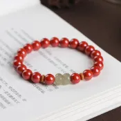 (店+)【LEESA】帝王砂手鍊\手串\手環\佛珠\單圈手串\和田玉手鍊\並蒂蓮\女手鍊\避邪手鍊\招財手鍊\送閨蜜