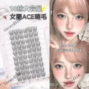 台灣出貨🎀韓係女團假睫毛ACE愛豆自然仿真懶三部曲單簇分段多規格