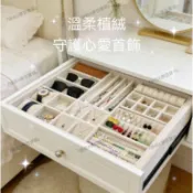 『哆啦A夢百寶袋』🌟限時特惠春牧簡約現代絨布多層分格耳環項鍊收納盒定製首飾盒收納首飾盒