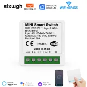 風鈴草百貨 涂鴉+RF433遙控開關免布線隨意貼智能開關通斷器燈具控制