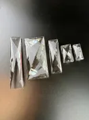 水晶燈配件多靣長條燈飾燈具吊墜長方片掛件梯形弧形圓形婚慶裝飾