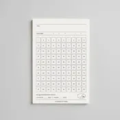 【文具】『60張』100天打卡便簽本 便簽紙無粘性好習慣養成目標追蹤goal tracker小本子125*188mm
