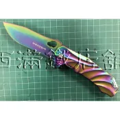 BOKER MAGNUM 01RY253 馬格南霧面彩虹Flipper折刀.野營刀.救生刀.“西滿鐵店舖“特選