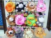 新款登場~12款動物絨毛零錢包袋附掛勾夾~聖誕節禮物分享禮品結婚禮小物二次進場婚宴送客禮贈品團購情人節來店禮迎賓禮周年慶