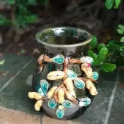 【嚴選好物】精品花生花瓶 石灣陶瓷 桌面水培陶瓷花器 透氣高端家居擺設