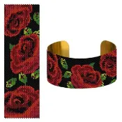 Peyote 圖案手鍊，串珠手鍊，Miyuki Delica 圖案，Peyote Stitch