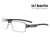 【ic! berlin】Gilbert T. Large Gun Metal 德國薄鋼眼鏡 公司貨 台南 時代眼鏡