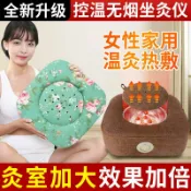 喜挖2店 艾灸蒲團方形6件套家用控溫坐灸儀腰腹艾灸坐墊燻蒸儀艾灸凳