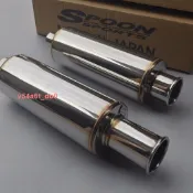下殺 汽車改裝排氣管通用不銹鋼排氣spoon直排響鼓跑車低沉尾段聲浪 汽車改裝排氣管直排鼓 汽車排氣改裝聲 美麗麗精選