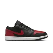 NIKE 男鞋 休閒運動鞋 復古運動鞋 AIR JORDAN 1 LOW 黑紅白【A-KAY0】【553558-067】