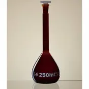 順億儀器 《實驗室耗材專賣》德國 LMS 茶色定量瓶 A級 1000ML 實驗儀器 玻璃容器 AMBER VOLUMETRIC FLASK CLASS A