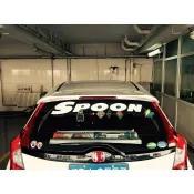 🔥現貨發出🔥SPOON 後檔貼 honda GK5 SI 改裝貼 裝飾貼 前檔貼 後檔貼 本田 鈴鹿 JDM 保險桿