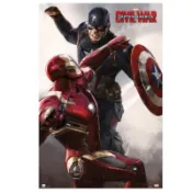 【墊腳石】*【漫威】美國隊長3：英雄內戰 CAPTAIN AMERICA CIVIL WAR CAP VS IRON MAN 進口海報