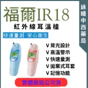 【詠晴中西藥局】福爾 紅外線耳溫槍IR18(藍/粉)
