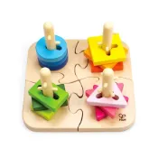 德國HAPE 幾何分類拼圖 木製玩具