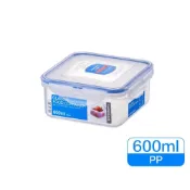 (店+)【LocknLock 樂扣樂扣】樂扣樂扣PP保鮮盒600ML(HPL854) 點心盒 餅乾盒 副食品保鮮盒 副食品盒 正方形保鮮盒 吐司盒
