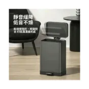 (店+)小宅專用 加厚耐摔 30L家用腳踏方形垃圾桶低音緩降方桶簡約宿舍客廳臥室廚房跨境