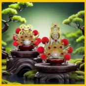 🔥【神明專用】七爺八爺帽神像布帽子招財手工一見發財天下太平帽合金龍紋布帽子【能量好物】