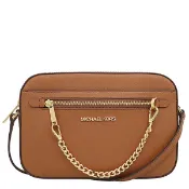 MICHAEL KORS 相機包 斜背包 十字紋防刮真皮 側背包 方包 盒子包 M74347 焦糖色MK(現貨)