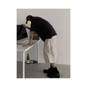 (店+)七分短褲韓國大尺碼彈性長褲透氣涼感男寬鬆寬褲錐形直筒牛仔寬褲鬼洗牛仔褲白色長褲迷彩彎刀褲卡其褲男休閒褲工裝褲登山褲工作褲 運動褲運動短褲牛仔七分褲褲子