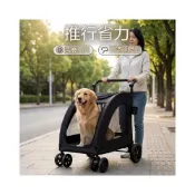 (店+)🎊新款下殺🎊寵物推車中大型犬遛狗輕便老年狗狗貓咪外出推車一鍵可折疊寵物車