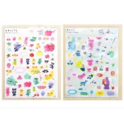【午後文房具】いとい ゆき×cozyca products 日本全新PET透明貼紙 Fruit Juice