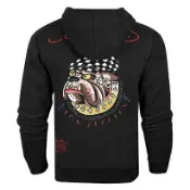 美國百分百【全新真品】Ed Hardy 專櫃 潮牌 男 連帽 外套 夾克 黑色 刺青 鬥牛犬 特色 S M號 E423
