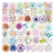 ⛄️幼教邦⛄️透明防水煙火貼紙【50入】 手帳貼紙