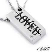 AchiCat．項鍊．真心愛你．LOVE．對鍊．單個．C5091