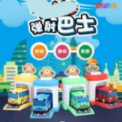 臺灣出貨✨Tayo巴士彈射車 停車場套裝 鈦友公交玩具 小巴士回力車 兒童模型公車