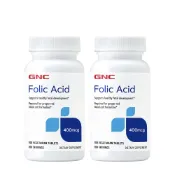 【直播限定】GNC 健安喜 葉酸 100錠/瓶X2入組 素食 孕媽咪必補 好氣色營養素 胎兒發育營養素