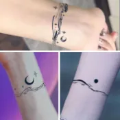 🔥 【現貨】🦈@紋身貼紙/草本果汁紋身貼紙/日月星辰系列紋身貼/草本果汁紋身貼/A184/A508/A367
