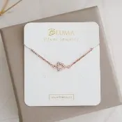 【BLUMA】玫瑰金細緻手鏈 午茶佳人純銀手鍊(女生禮物 純銀飾品禮盒 平價輕奢 手環 手鏈 閃