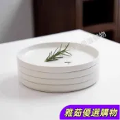 🌙雅茹優選🌙菜盤 餐盤 點心盤 日式西餐平盤家用感意輕奢面盤白色陶瓷盤子高級餐具牛排餐圓形盤盤子圓