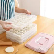 創意餃子盒凍餃子家用速凍水餃盒混沌盒冰箱雞蛋保鮮收納盒多層 WD【林之舍】