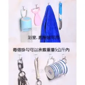 (玫瑰Rose984019賣場)透明無痕掛勾(厚款)魔力貼掛鉤/掛勾可活動式.可重複使用.隨意貼更換位置.承重5kg