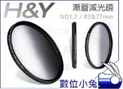 數位小兔【H&Y ND1.2 玻璃漸層減光鏡 82mm 公司貨】ND16 德國 玻璃 漸層鏡 漸層減光鏡 漸層鏡 無色偏