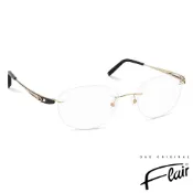 Flair Das Original 德國芙萊爾 鏤空花紋無框光學眼鏡(FR9141-100)