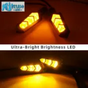 Pthene 36V 48V 52V 60V 通用 LED 轉向燈閃光燈閃光燈指示燈燈泡配件電動 E 摩托車自行車摩托